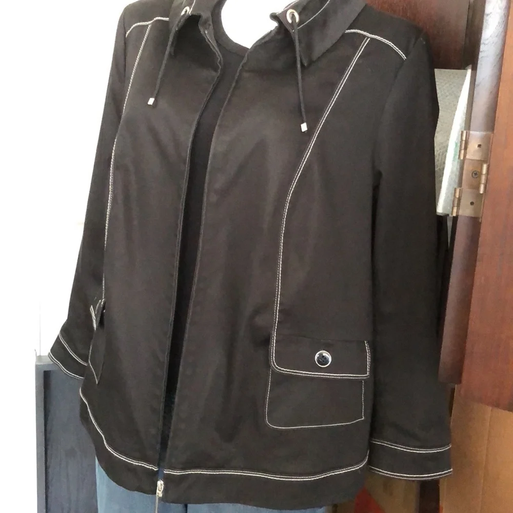 TANJAY JACKET Lightweight Black EUC sz 18W